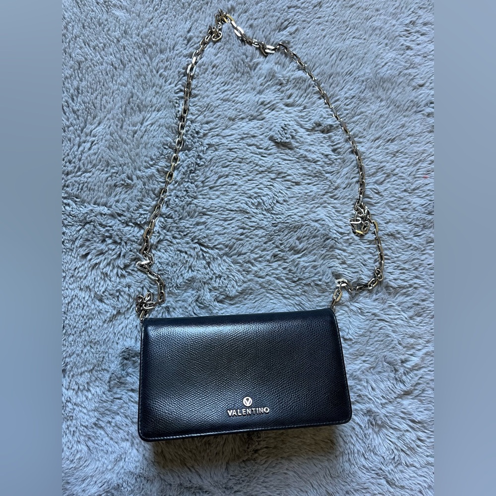 Valentino by Mario Sam Leather Wallet On Chain